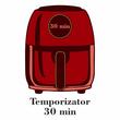 Légsütő Hausberg HB2365, 1600-1800 W, 5,2 L, Időzítő, túlmelegedés elleni védelem, hűtő fogantyú, LCD kijelző