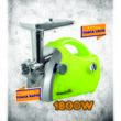 Húsdaráló Hausberg HB-3430VR, Rozsdamentes acél, 1800 W, Réz motor, Zöld