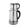 Digitális teafőző HAUSBERG HB-3640IN, 1500 W, csésze 1,7 literes, teáskanna 1 literes, rozsdamentes acél panel digitális kijelzővel, termosztát, Inox