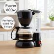 Filtru de cafea Hausberg HB-3650, 600 ml, 650 - 800 W, Negru