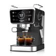 2 az 1-ben eszpresszógép HAUSBERG HB-3730IN, meleg és hideg, 20 bar, 1350 W, 1,5 L, túlmelegedés és túlnyomás elleni védelem, ERP, NTC, PID, időzítő, kijelző, habosítás, őrölt kávé és kapszulák