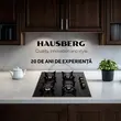Hausberg HB-575RST rusztikus beépített főzőlap, 4 égős, gáz, 60 cm, fekete