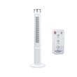 Toronyventilátor távirányítóval HAUSBERG HB-5952AB, 55W, 3 sebességfokozat, 38 hüvelyk, LED, időzítő, oszcilláció, hordozófogantyú, fehér