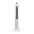 Digitális toronyventilátor távirányítóval HAUSBERG HB-5963AB, 55W, 3 sebességfokozat, 41 hüvelyk, időzítő, LED, oszcilláció, hordozófogantyú, illatosító, fehér