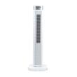 Digitális toronyventilátor távirányítóval HAUSBERG HB-5963AB, 55W, 3 sebességfokozat, 41 hüvelyk, időzítő, LED, oszcilláció, hordozófogantyú, illatosító, fehér