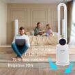 Digitális toronyventilátor távirányítóval HAUSBERG HB-5957AB, 65W, 12 sebességfokozat, időzítő, negatív ionok, oszcilláció, LED, 4 program, fehér