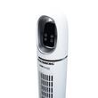 Digitális toronyventilátor távirányítóval HAUSBERG HB-5958AB, 55W, 45 hüvelyk, LED, időzítő, oszcilláció, hordozófogantyú, fehér