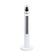 Digitális toronyventilátor távirányítóval HAUSBERG HB-5958AB, 55W, 45 hüvelyk, LED, időzítő, oszcilláció, hordozófogantyú, fehér