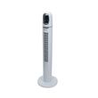 Digitális toronyventilátor távirányítóval HAUSBERG HB-5958AB, 55W, 45 hüvelyk, LED, időzítő, oszcilláció, hordozófogantyú, fehér