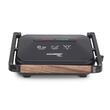 Sandwich-maker Grill HAUSBERG HB-632, 1100-1300 W, Panini, Placi nonaderente, Maner rece, Negru