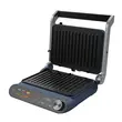 Szendvicssütő 2 az 1-ben HAUSBERG HB-635, Teljesítmény 2200 W, Tányérok szendvicshez és grillezéshez, Tapadásmentes réteggel bevonva, Digitális érintőképernyő, 7 különböző sütési program, Kék/Szürke szín