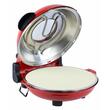 Speciális pizzasütő XL HAUSBERG HB-675RS kősütőfelülettel, hőszabályozóval 405°C-ig, Piros