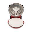 Speciális pizzasütő XL HAUSBERG HB-675RS kősütőfelülettel, hőszabályozóval 405°C-ig, Piros