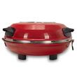 Speciális pizzasütő XL HAUSBERG HB-675RS kősütőfelülettel, hőszabályozóval 405°C-ig, Piros