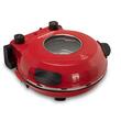 Speciális pizzasütő XL HAUSBERG HB-675RS kősütőfelülettel, hőszabályozóval 405°C-ig, Piros