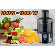 Digitális gyümölcscentrifuga HAUSBERG HB-7545IN, 800-1000 W, 85 mm, 1L cellulóz, 5 sebesség, rozsdamentes acél fekete/rozsdamentes