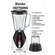 Turmixgép Hausberg HB-7760NG, 300 W, 1,5 l, 3 sebesség, impulzus funkció, jégtörő, 4 kivehető penge, fekete