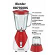 Turmixgép Hausberg HB-7760RS, 300 W, 1,5 liter, 3 sebesség, impulzus funkció, jégtörő, 4 kivehető penge, piros