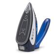 Mini utazó vasaló Hausberg HB-7810BL, 1000 W, 75 ml, kerámia, öntisztító funkcióval, fehér-kék
