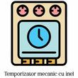 Cuptor electric Rustic HAUSBERG HB-8001RST, 1400W, 48l, Timer mecanic, Termostat reglabil, 4 nivele de inaltime a tavii, usa din sticla rezistenta la temperature ridicate, panou mecanic, Negru-Auriu