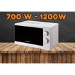 Mikrohullámú sütő Hausberg HB8005AB, 20 l, 700 W, Mechanikus, Fehér