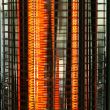 Hausberg HB-8750AU szénszálas elektromos radiátor, 900 W, 2 teljesítményfokozat, kültéri/beltéri, arany