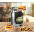 Kerámia radiátor Hausberg HB 8770, 1500 W, kerámia fűtőelem, szellőző/meleg levegő/meleg levegő, integrált fogantyú