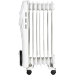 Elektromos fűtés Hausberg HB-8900AB, 1500 W, 7 elem, 3 teljesítményfokozat, állítható termosztát