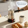 Ibric electric pentru cafea Hausberg HB-3815IN, Putere 800W, Capacitate 800 ml, Inox