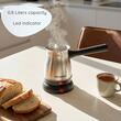 Ibric electric pentru cafea Hausberg HB-3815IN, Putere 800W, Capacitate 800 ml, Inox