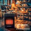 Mini Hausberg HB-1023NG LPG gáztűzhely, piezoelektromos gyújtás, 3 kerámia fűtőlap, összteljesítmény 4,2 kW, automata gázelzáró rendszer, fekete