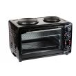 Elektromos sütő főzőlappal Hausberg HB-8010, 35L, időzítő, termosztát