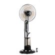 Ventilátor vízpermettel és párásítással Hausberg HB5600NG, 90W, 300 ml/h, 3 sebesség, időzítő, távirányító, fekete