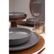 Moderna Colore Glossy asztali szervíz, 24 db, 6 személyes, porcelán, fényes szürke, kutahya porcelán