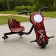 Elektromos drift tricikli gyerekeknek HAUSBERG HB-KD04RS, Bluetooth, 3 sebességfokozat, hátsó felfüggesztés, autonómia 8-12 km, töltés típusa 3h, tartozékok 