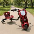 Elektromos drift tricikli gyerekeknek HAUSBERG HB-KD04RS, Bluetooth, 3 sebességfokozat, hátsó felfüggesztés, autonómia 8-12 km, töltés típusa 3h, tartozékok 