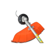 Kasza Tatta TM-452, 3,4 LE, motor fordulatszám terhelés alatt 9000 RPM, alapjárat 3000 RPM, tartály 1200 ml, 1500 mm, 7 alkatrész