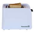 Kenyérpirító Hausberg HB-195NG, 750 W, 2 szelet, kiolvasztás funkció, újramelegítés funkció, 6 teljesítményfokozat, fekete/fehér