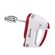 Kézi mixer, Hausberg HB-4112RS, fehér/piros, 250 W, 7 sebesség