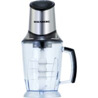 Elektromos aprító HAUSBERG HB-4508IN, 500-700W, 1 sebesség, 2 liter, műanyag tál, 8 kés rozsdamentes pengével, ezüst