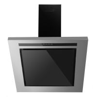 Dekoratív beépített páraelszívó Hausberg HB-1255, Szívóteljesítmény 650 m3/h, 1 motor, 60 cm, Alumínium szűrő, Fekete/Ezüst