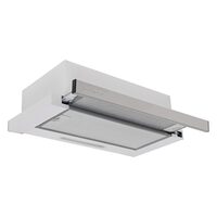 Beépített teleszkópos motorháztető Hausberg HB-1285, szívási teljesítmény 420 m3/h, 2 motor, 60 cm, Inox