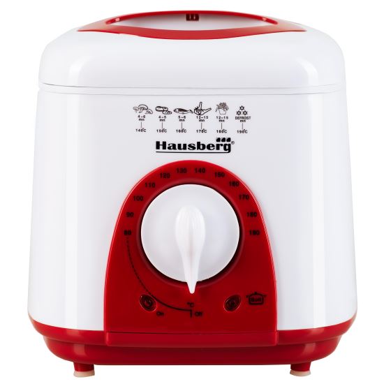 Fritőz Hausberg HB 1320 AR, 950 W, 1 L, fehér/piros