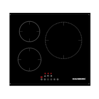 Beépített főzőlap Hausberg HB1530, Elektromos, Indukciós, 3 főzőzóna, PowerBoost, 60 cm, Fekete