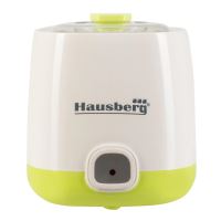 Tartósítószer nélküli natúr joghurt készítő gép, űrtartalom 1 l, HAUSBERG HB2190, JOGURT KÉSZÍTŐ