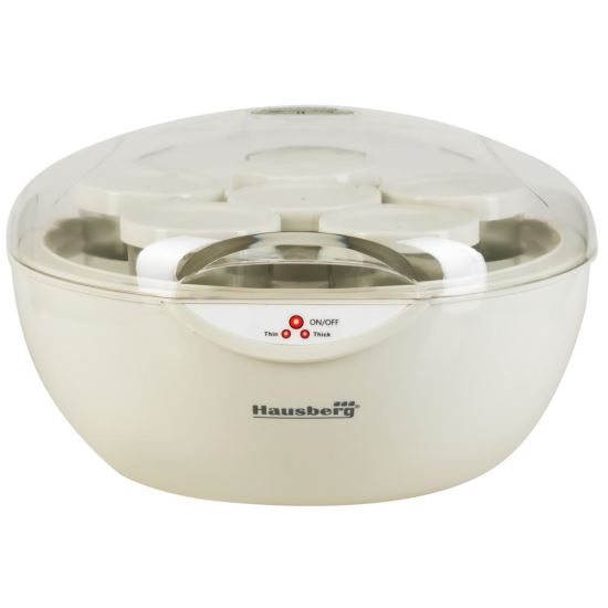 Hausberg HB2193 joghurtkészítő, 35 W, 5 csésze x 150 ml, termosztát