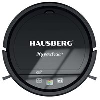 Hausberg HB3005 robotporszívó, WiFi, 20W, porszívó és felmosó, hangvezérlés, felülettisztítás 90-120m/2, Autonómia 2 óra, portartály 350ml, Zajszint 65 dB, Fekete