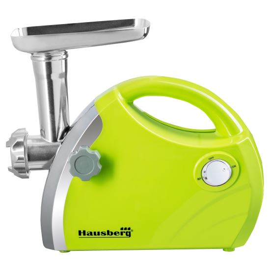 Húsdaráló Hausberg HB-3430VR, Rozsdamentes acél, 1800 W, Réz motor, Zöld