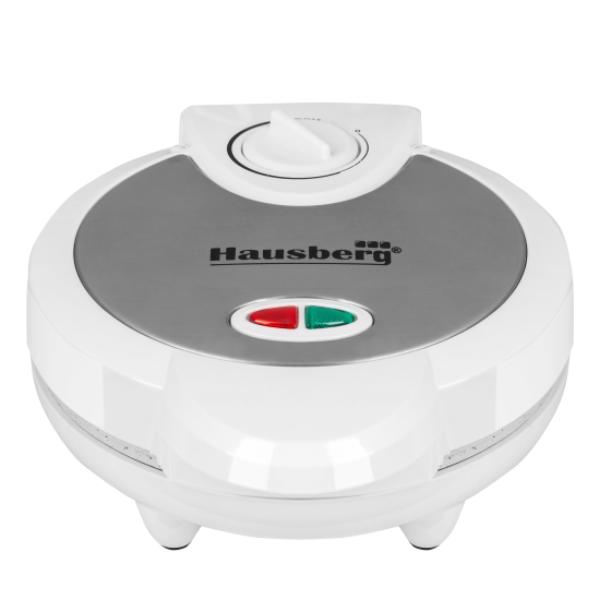Waffe gép Hausberg HB-3562AB, 1300 W, 4 rekeszes, rozsdamentes ház, fehér