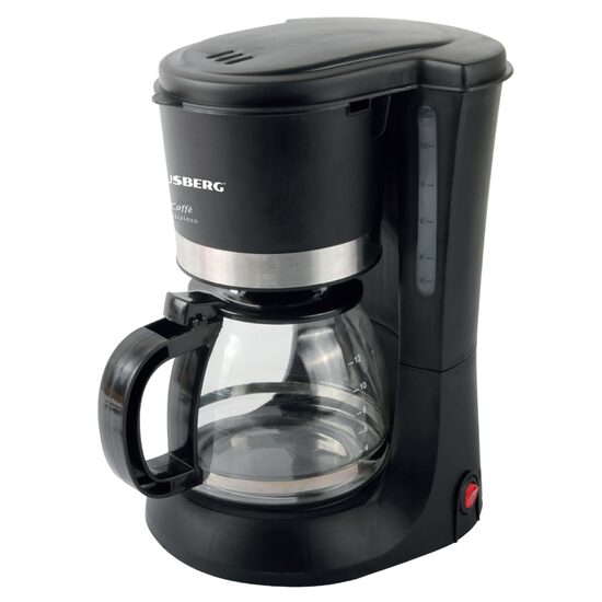 Kávéfőzök HB 3700 Hausberg, 1,2 l, 1200 W, fekete